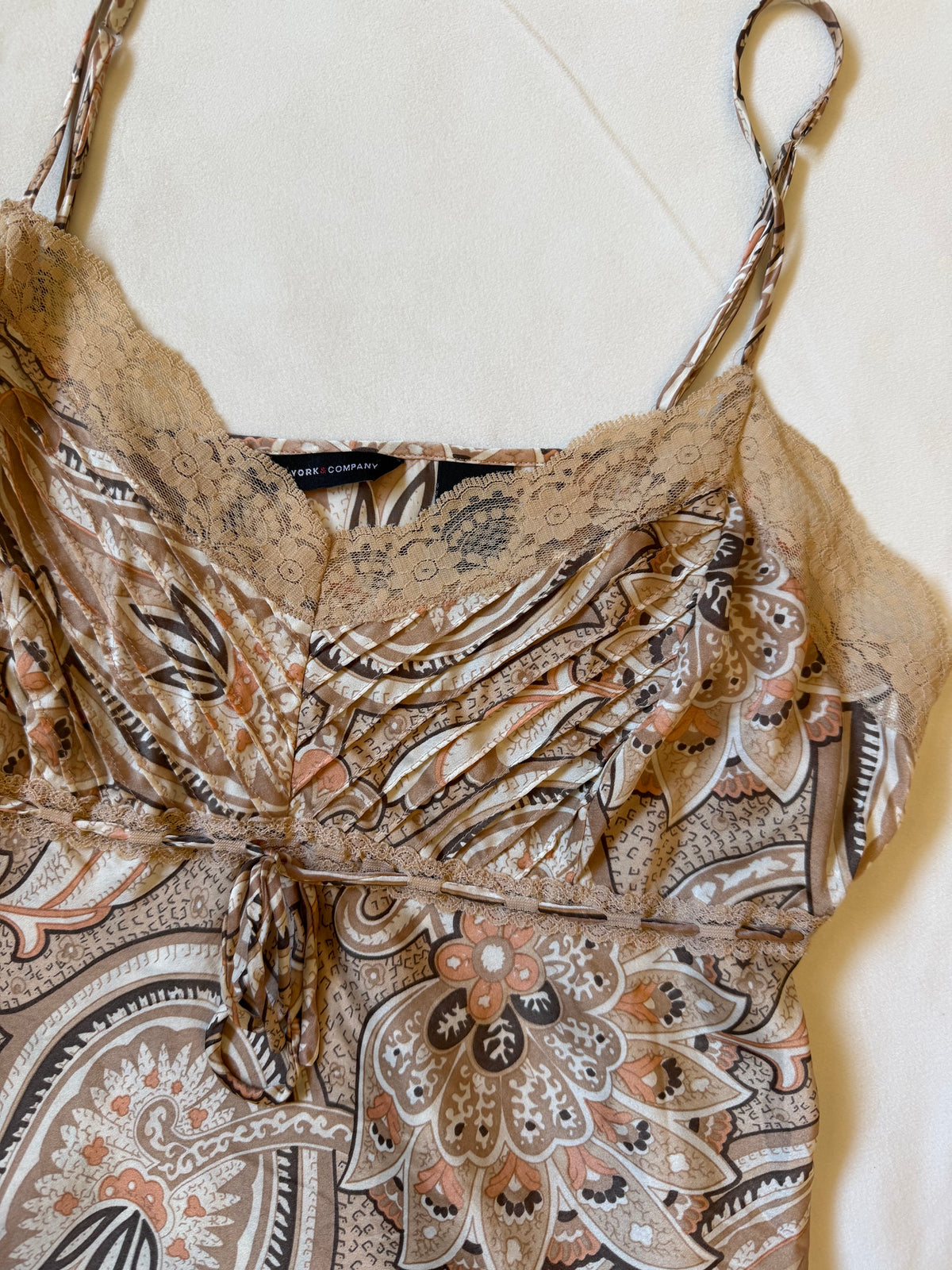 New York & Company Vintage Paisley Top